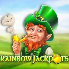 Rainbow Jackpots slot logo by Red Tiger Gaming at Livewinz Casino